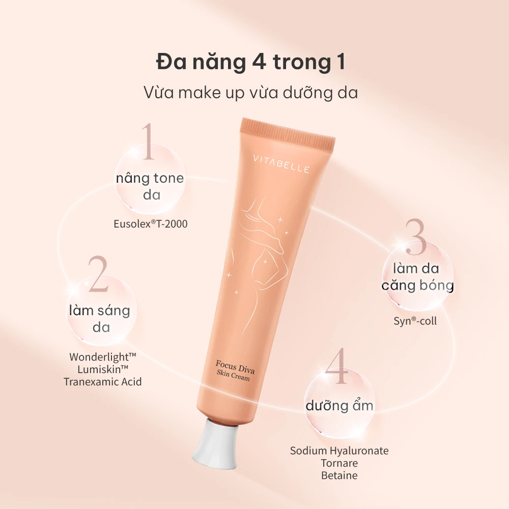 Focus Diva Vitabelle – ĐÁNH THỨC LÀN DA RẠNG RỠ, CĂNG MỌNG NHƯ SƯƠNG SỚM